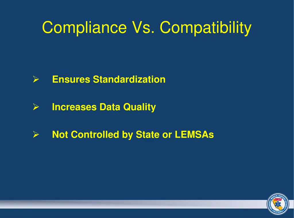compliance vs compatibility