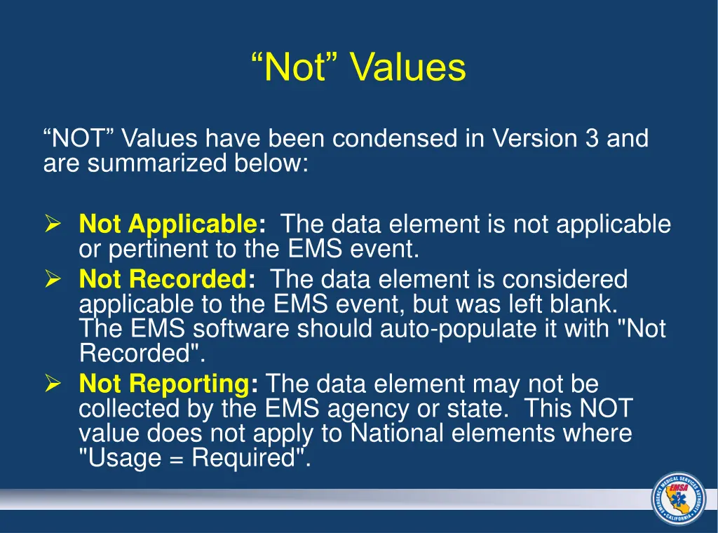 not values