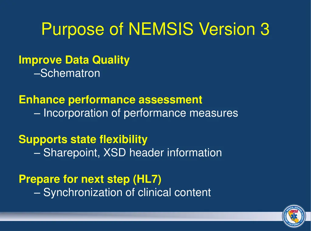 purpose of nemsis version 3