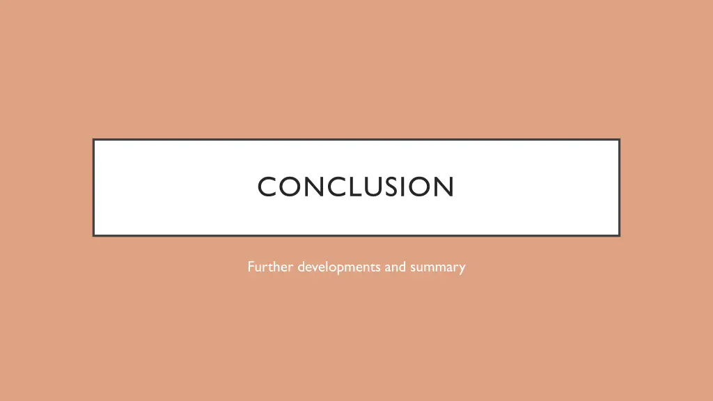 conclusion