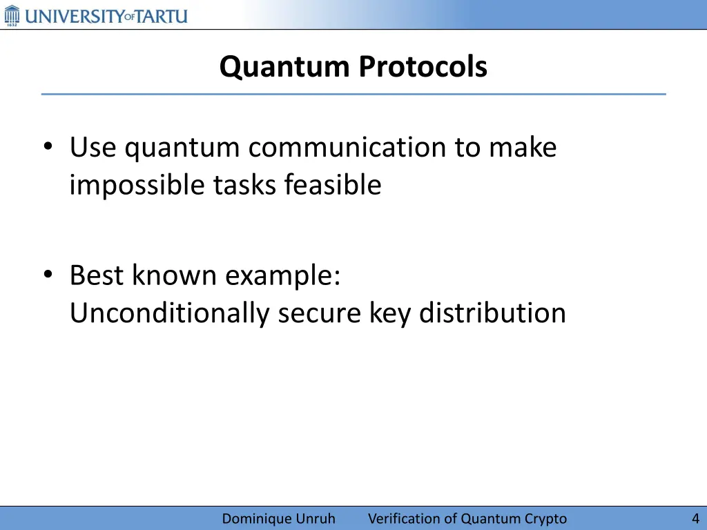quantum protocols