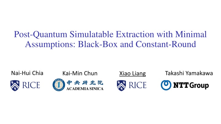 post quantum simulatable extraction with minimal