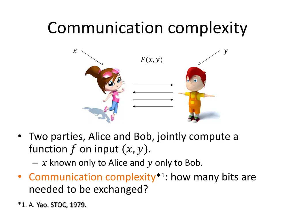 communication complexity