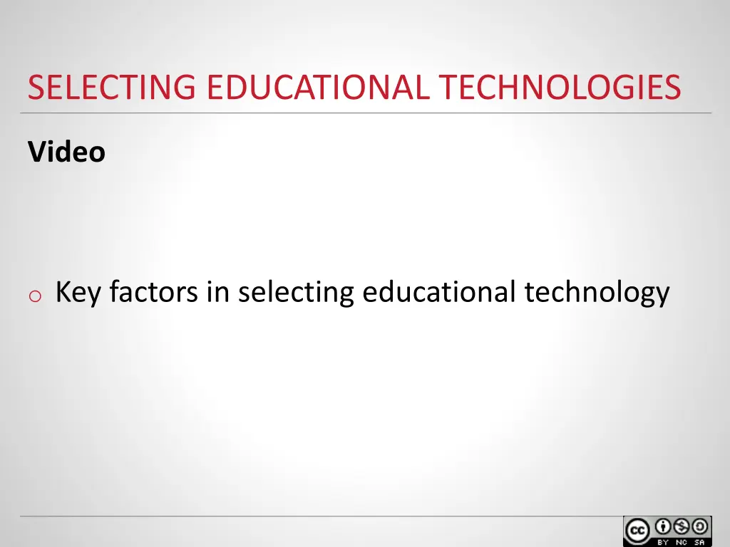 selecting educational technologies 1