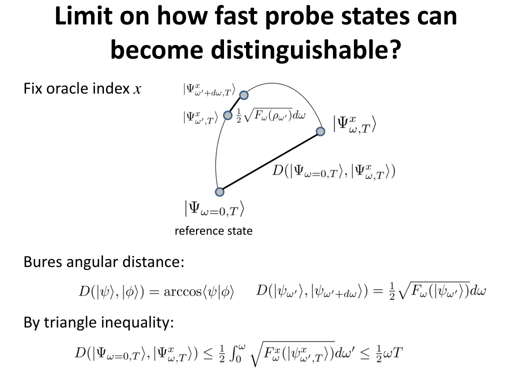 limit on how fast probe states can become