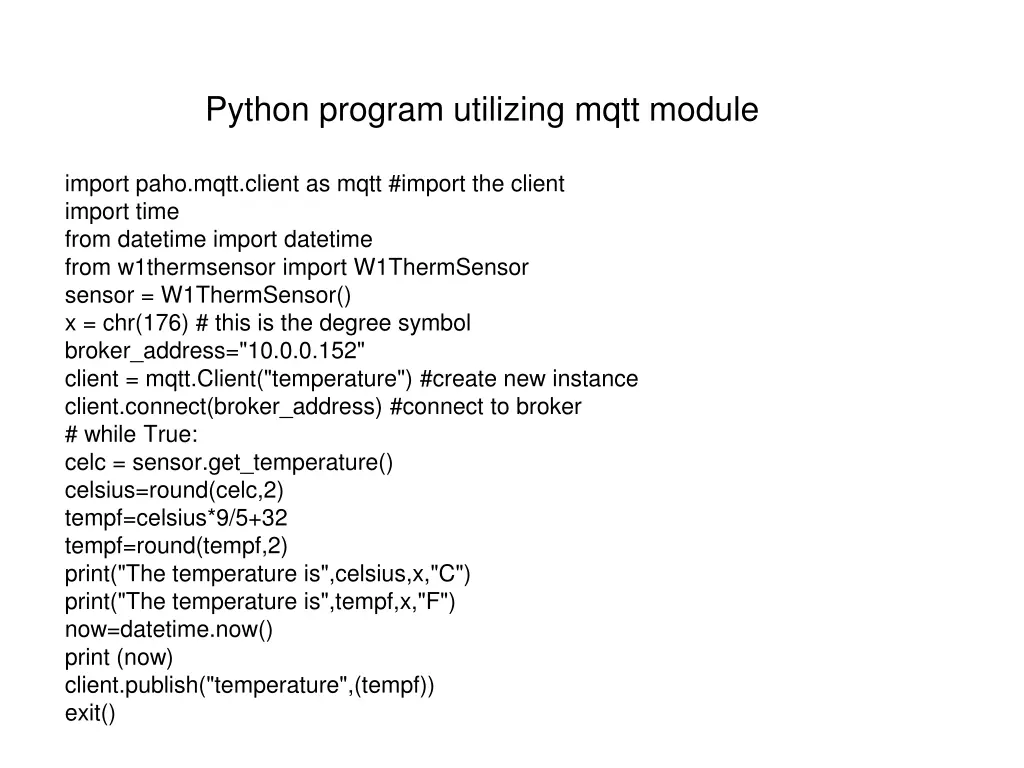 python program utilizing mqtt module