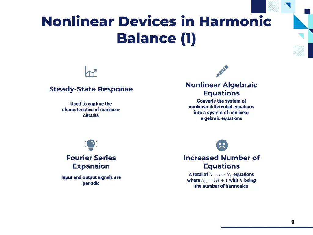 nonlinear devices in harmonic balance 1