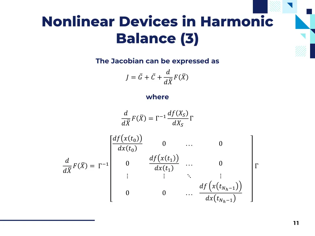 nonlinear devices in harmonic balance 3
