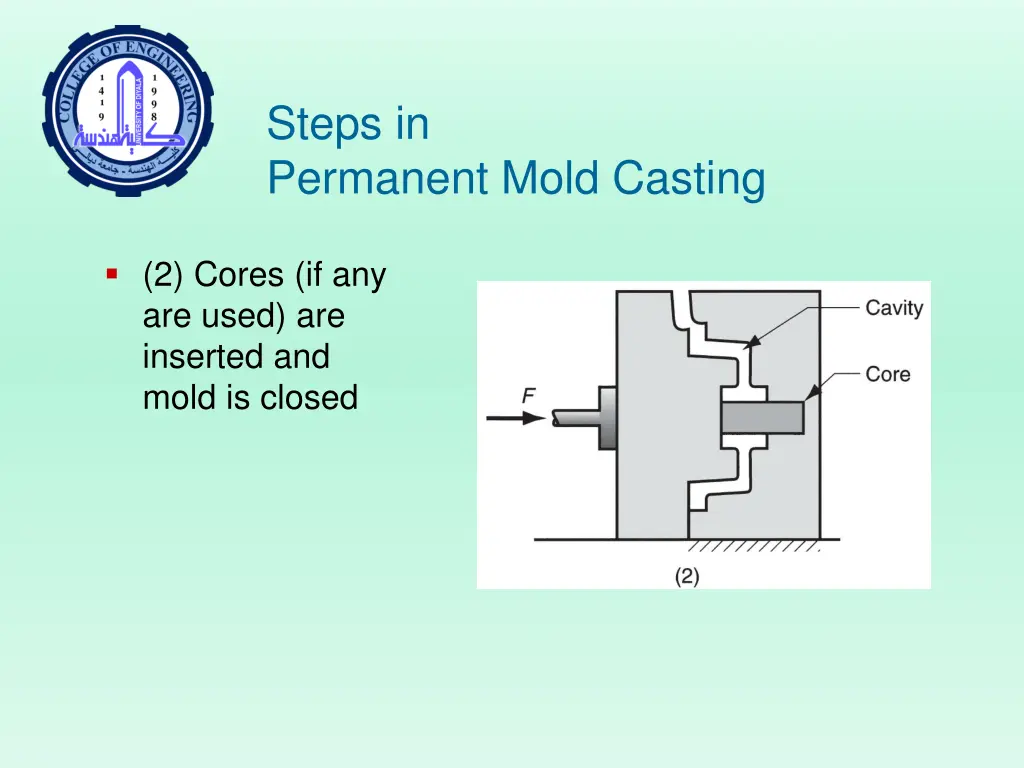 steps in permanent mold casting 1
