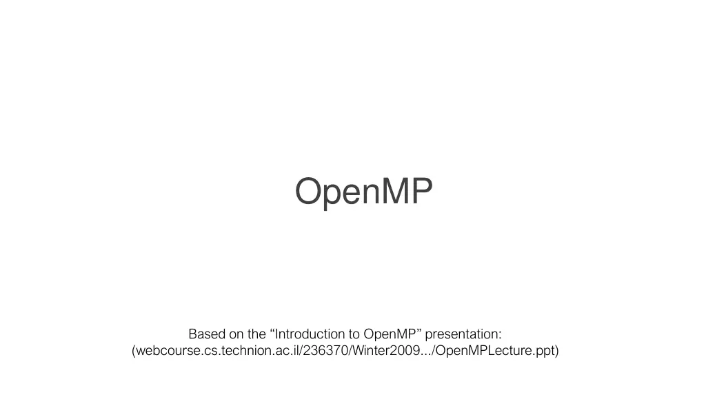openmp