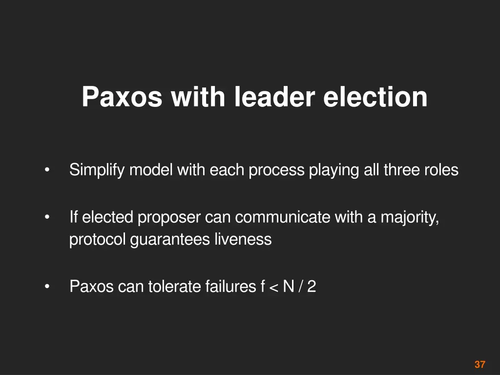 paxos with leader election