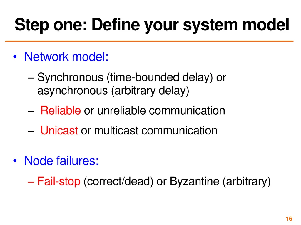 step one define your system model 1