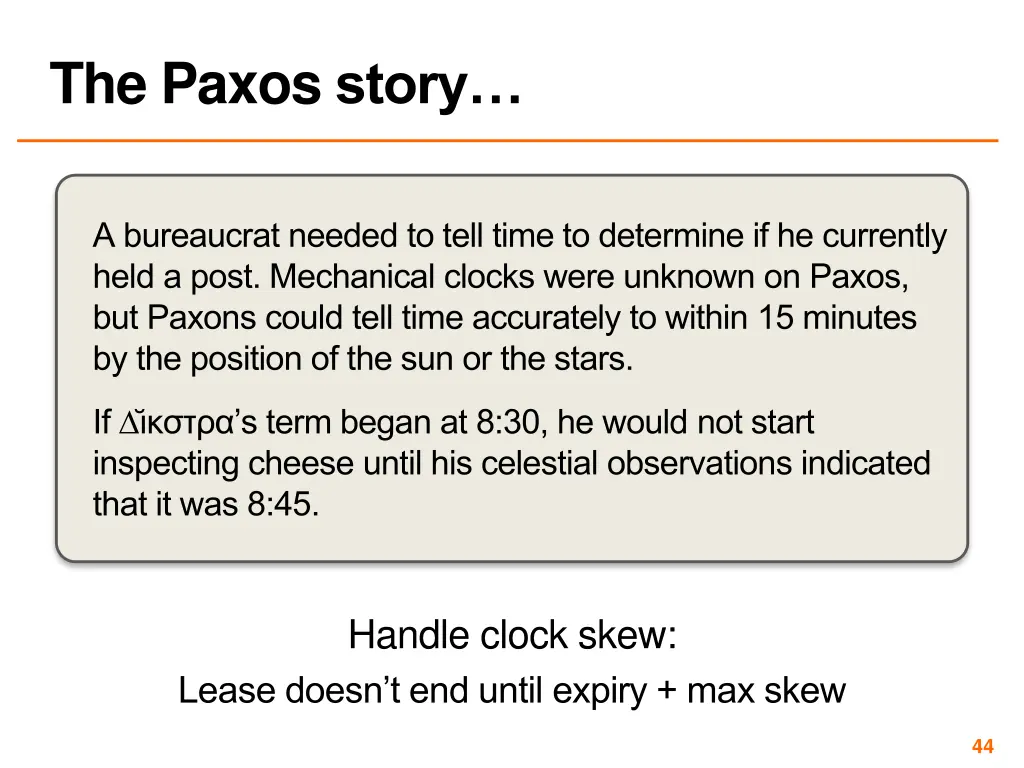 the paxos story 3