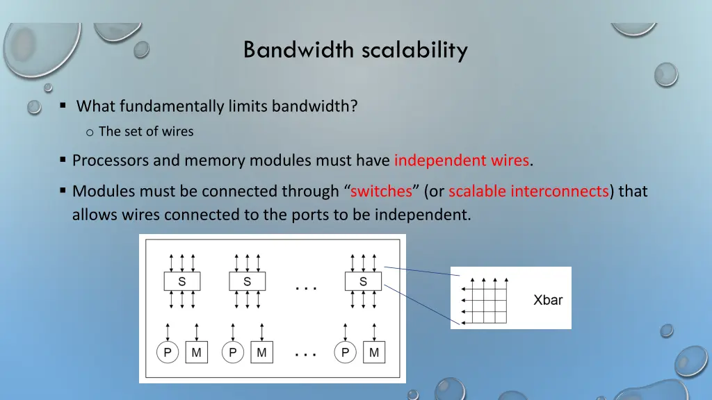 bandwidth scalability