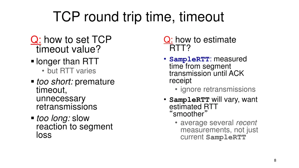 tcp round trip time timeout