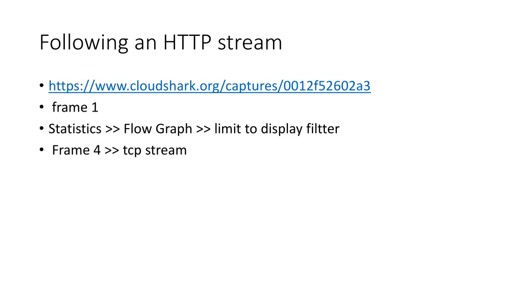 following an http stream