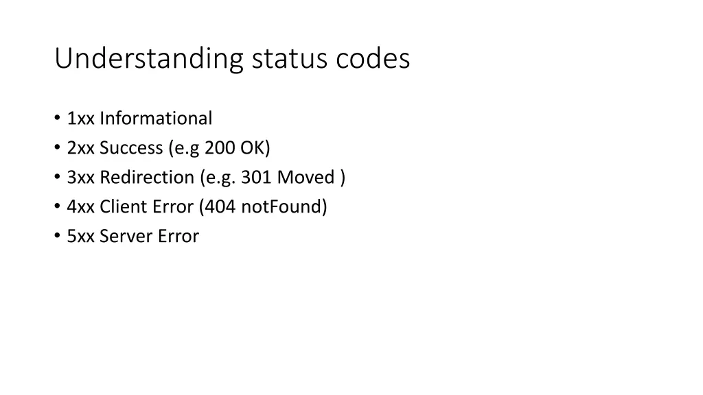 understanding status codes