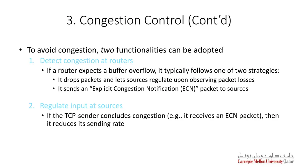 3 congestion control cont d