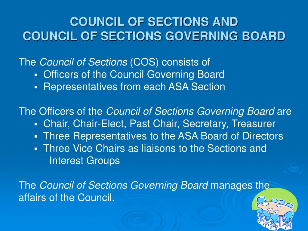 council of sections and council of sections