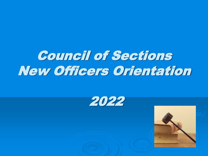 council of sections council of sections