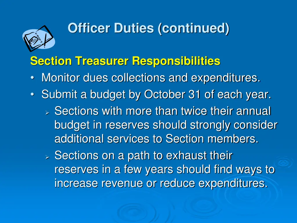 officer duties continued 2
