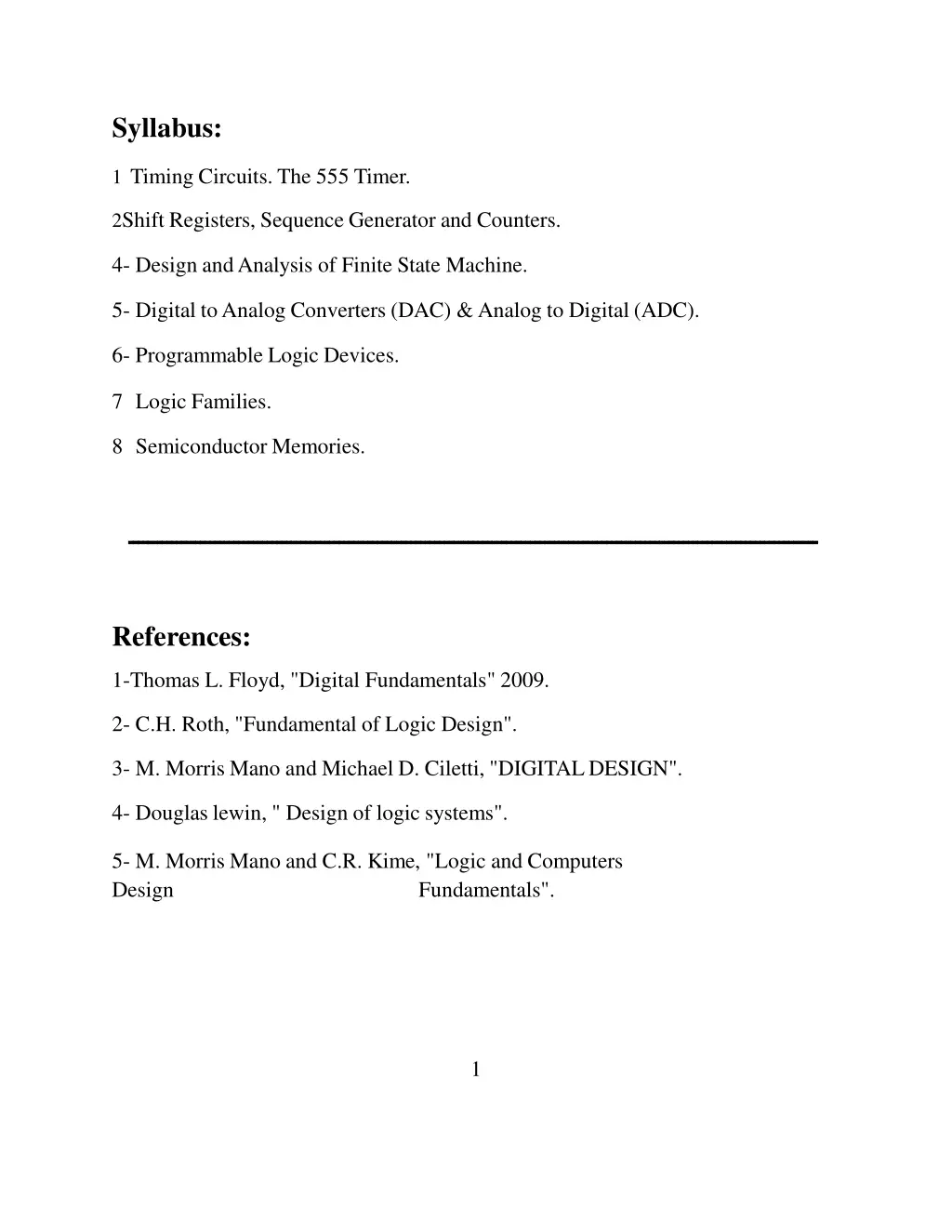 syllabus