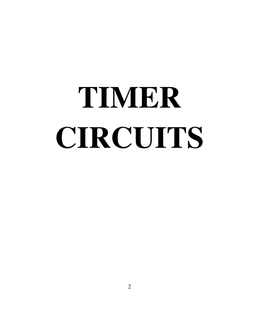 timer circuits