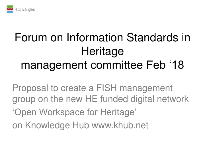 forum on information standards in heritage