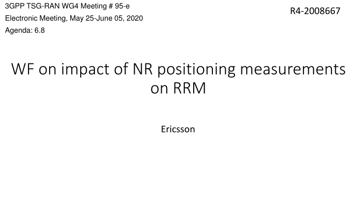 3gpp tsg ran wg4 meeting 95 e electronic meeting