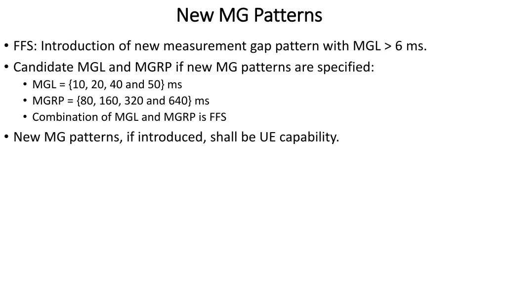 new mg patterns new mg patterns
