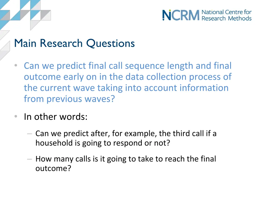 main research questions