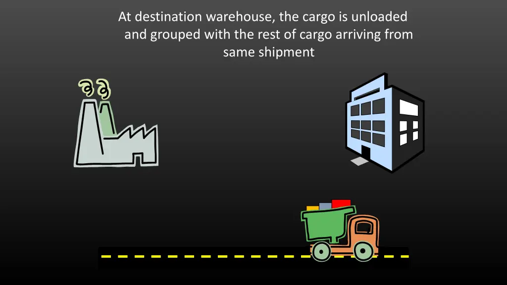 at destination warehouse the cargo is unloaded