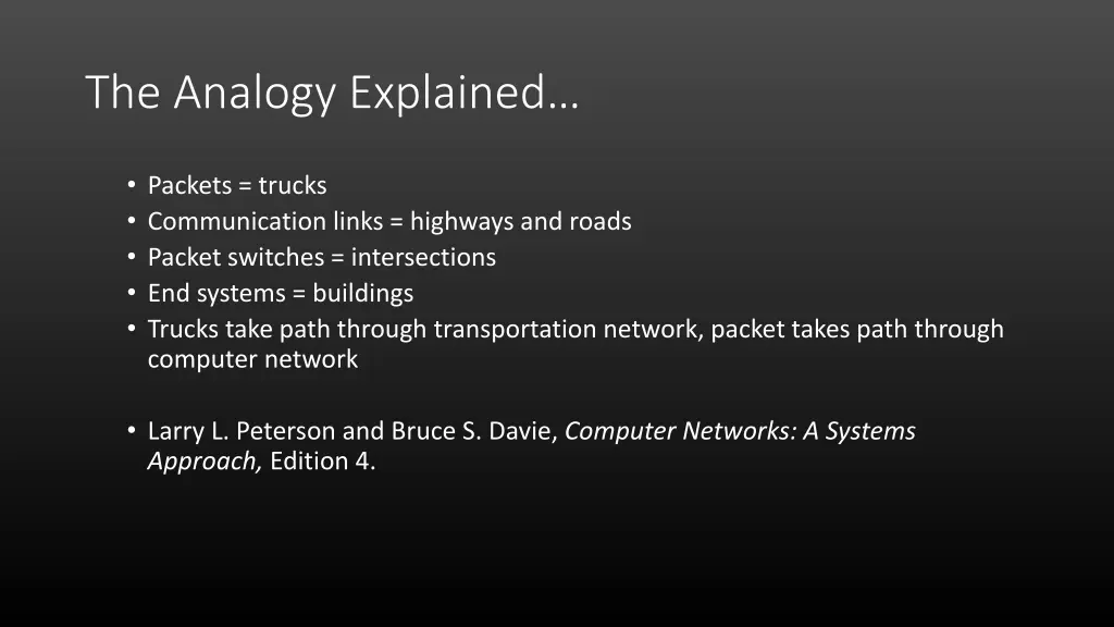 the analogy explained
