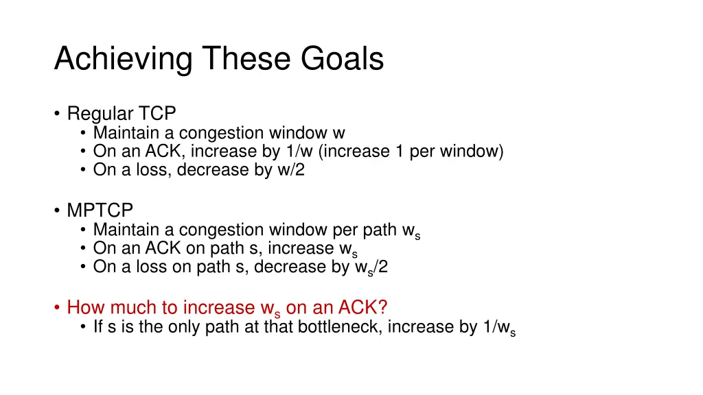 achieving these goals