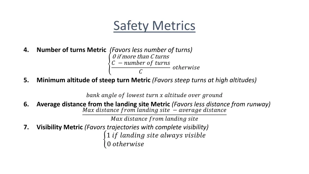 safety metrics 1