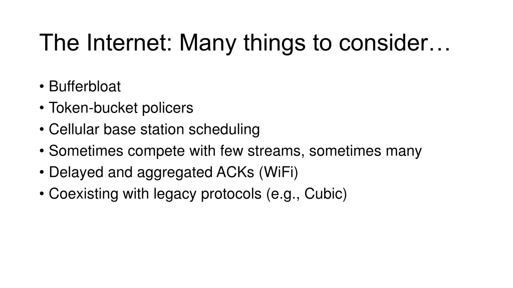 the internet many things to consider