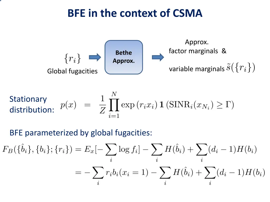 bfe in the context of csma