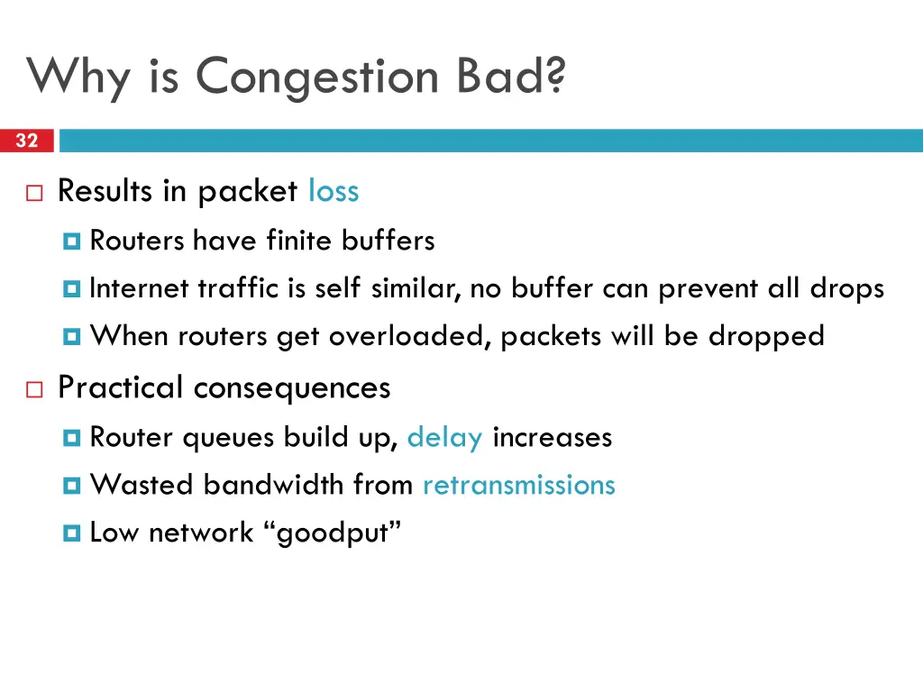 why is congestion bad