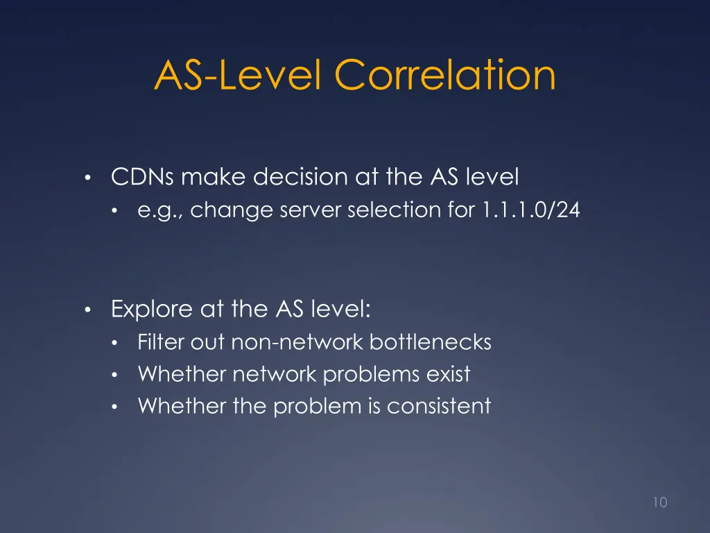 as level correlation