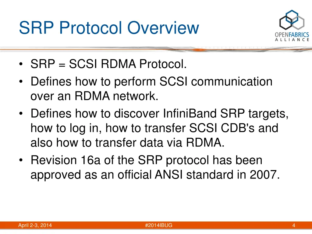 srp protocol overview