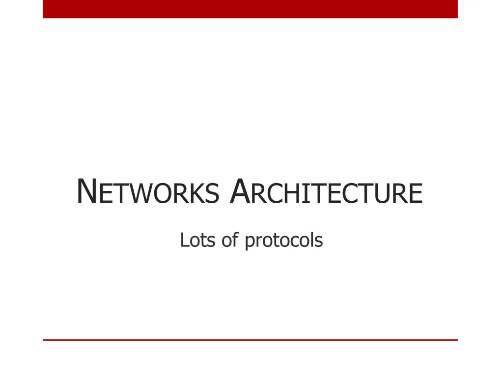 n etworks a rchitecture