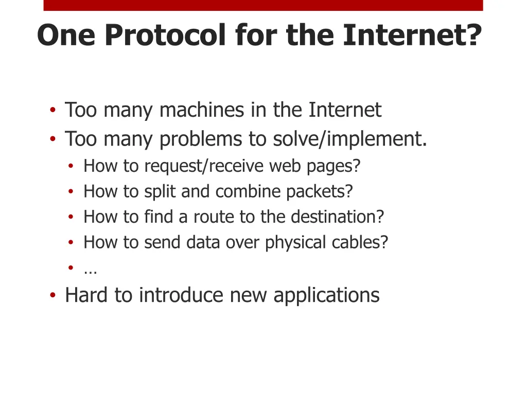 one protocol for the internet