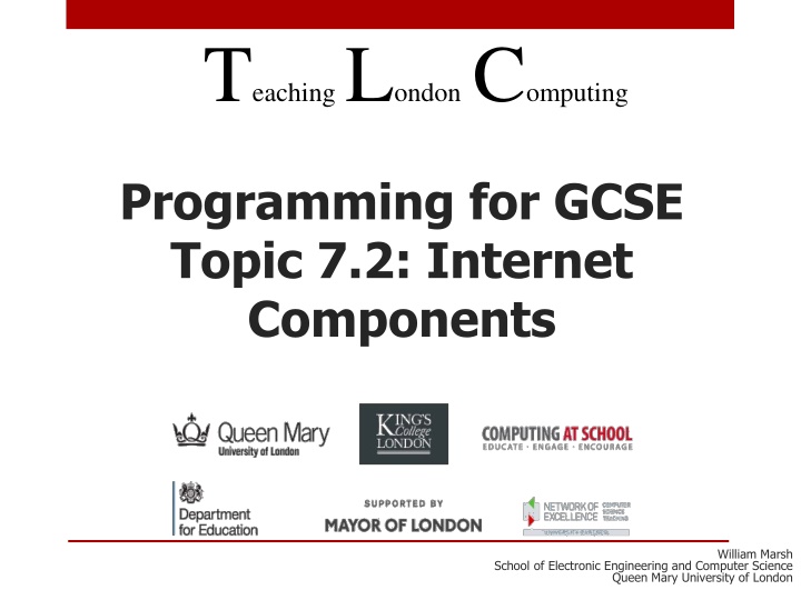t eaching l ondon c omputing