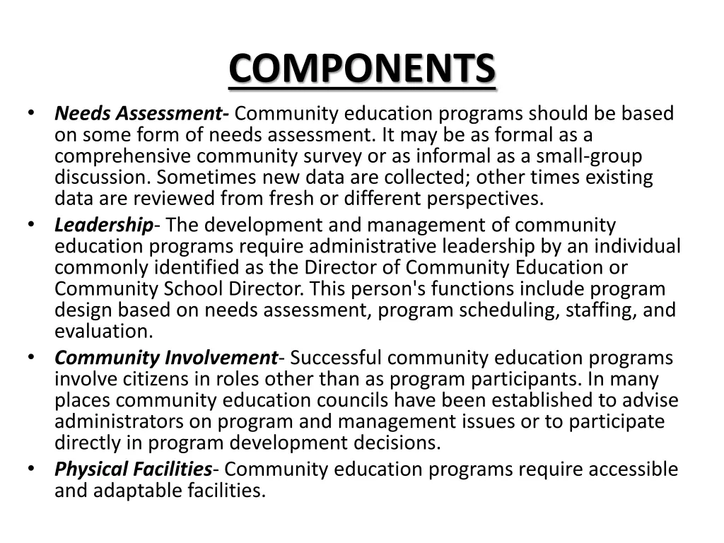 components