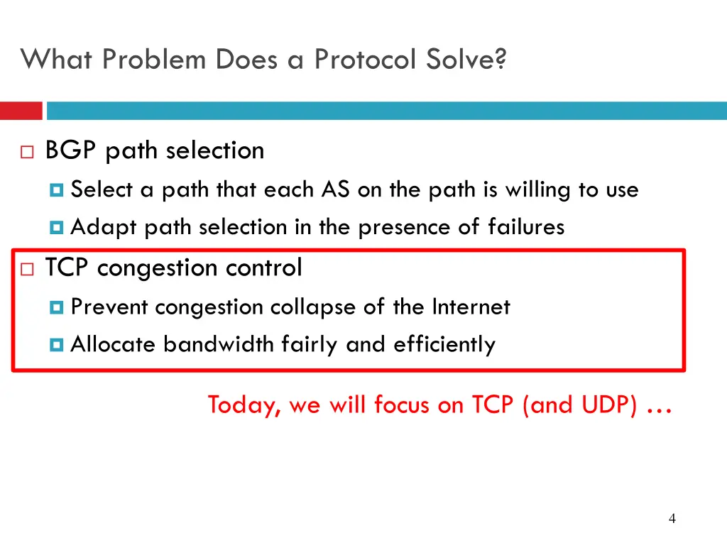 what problem does a protocol solve 1