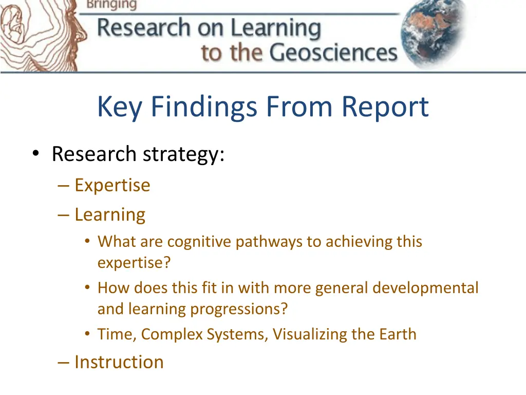 key findings from report 3
