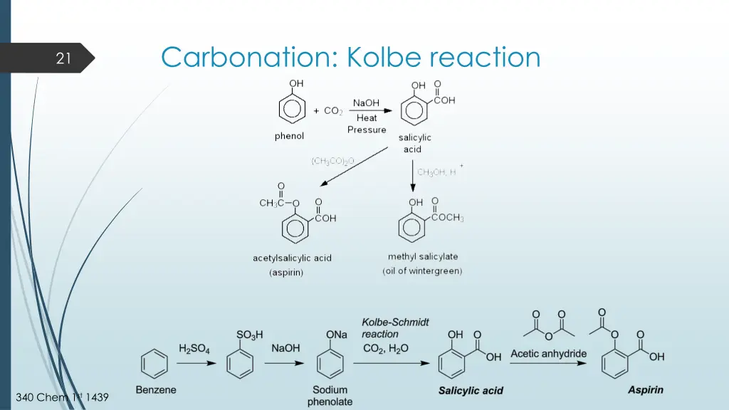 carbonation kolbe reaction