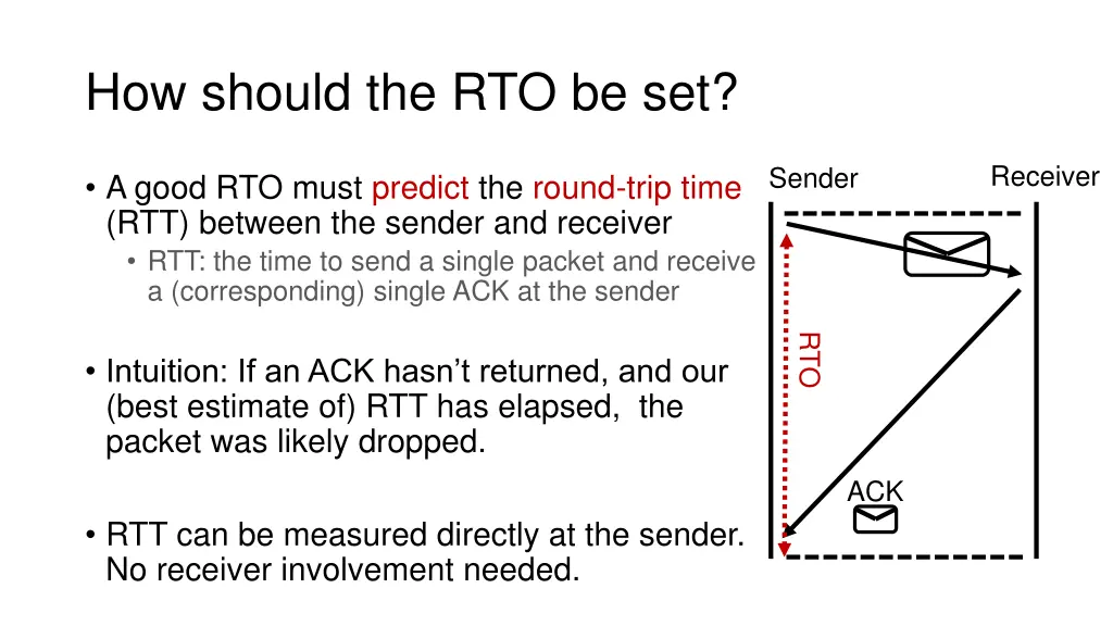 how should the rto be set