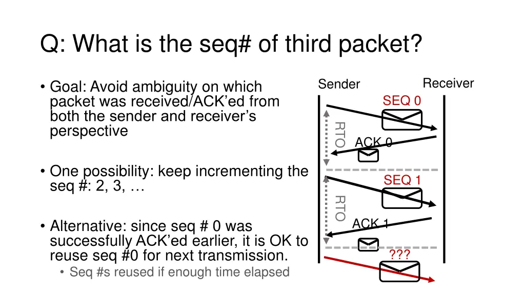 q what is the seq of third packet