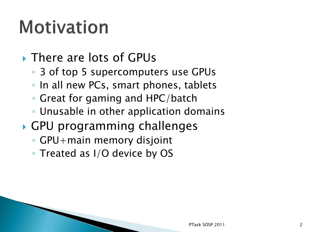 there are lots of gpus 3 of top 5 supercomputers
